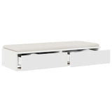 ZNTS Bed Drawers White 80x36,5x16,5 cm Engineered Wood 866923