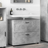 Bathroom Cabinet with Drawer Concrete Grey 76.5 x 35 x 64 cm 883297
