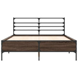 Bed Frame without Mattress Brown Oak 135x190 cm Double 3280076