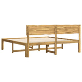 Double Bed Frame with Headboard ROSTOCK White 200 x 200 cm 3405439