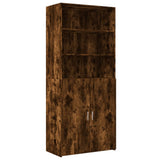 Highboard Smoked Oak 80x42.5x185 cm Engineered Wood 3281382