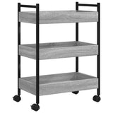 Kitchen Trolley Grey Sonoma 50x30x70 cm Engineered Wood 842359
