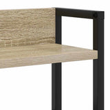 Headboard with Shelf Sonoma oak 200 cm Engineered wood 859716