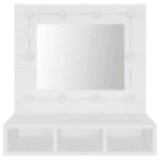 Mirror Cabinet with LED White 60x31.5x62 cm 808882
