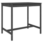 5 Piece Garden Bar Set Grey Solid Wood Pine 3157747