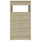 Drawer Cabinet Sonoma Oak Chipboard Compact Drawer Cabinet 801808