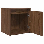 ZNTS Wall-Mounted Bedside Cabinets 2 pcs Brown Oak 38x34x40 cm 861242