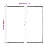 Clear Tarpaulin with Eyelets 5x6 m Polyethylene 4018569