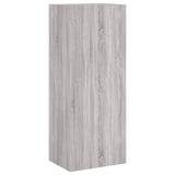 TV Wall Cabinet Grey Sonoma 40.5x30x102 cm Engineered Wood 836936