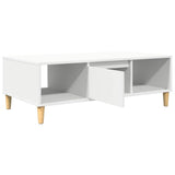 Coffee Table White 102 x 55 x 35 cm Engineered Wood 876189