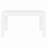 ZNTS Dining Table White 140x74.5x76 cm Engineered Wood 804202