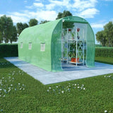 Greenhouse Green PE mesh fabric, Galvanised steel 9 m 48165