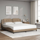 Bed Frame without Mattress "Zadar" Cappuccino 180x200 cm Super King Faux Leather 3208202