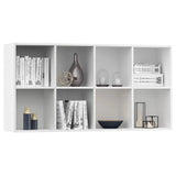 Book Cabinet White Engineered wood Medium Book Cabinet 800153