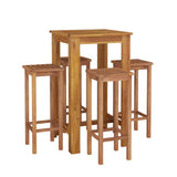 Garden Bar Set Brown Solid Acacia wood Durable Garden Bar Set 3154387
