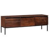 TV Cabinet Honey brown 110 x 30 x 36 cm Solid acacia wood 4104021