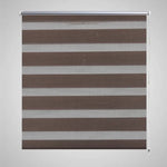 ZNTS Zebra Blind 140 x 175 cm Coffee 240225