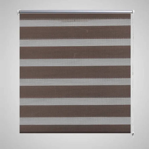 ZNTS Zebra Blind 140 x 175 cm Coffee 240225