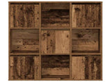 Bookcase Old Wood 89x24x101.5 cm Engineered Wood 860407