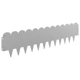 Lawn Edging 10 pcs 103 x 25 cm Steel Rusty 8008711
