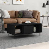 Coffee Table Black 90x50x36.5 cm Engineered Wood 830589