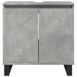 Bathroom Cabinet Concrete Grey 58x33x60 cm Engineered Wood 857219