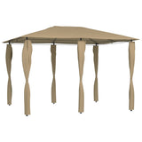 Gazebo with Post Covers 3x4x2.6 m Taupe 160 g/m 313612