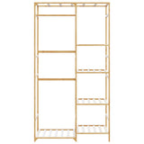 Clothes Rack with Shelves 100x50x184.5 cm Bamboo 4008920