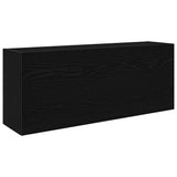 Bathroom Wall Cabinet Black 100x25x40 cm Engineered Wood 860104