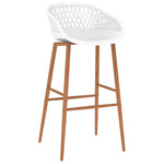 ZNTS Bar Chairs 2 pcs White 248153
