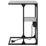 Bedside Cabinet Grey sonoma 41.5 x 26 x 60.5 cm Engineered wood 859608