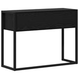 End Table Black Oak 100 x 36 x 75 cm Engineered Wood 886696