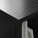 Magazine Rack 2 pcs Black Oak 35 x 30 x 45 cm 890971