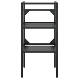 Bathroom Washbasin Frame with Built-in Basin Black Iron 3101376