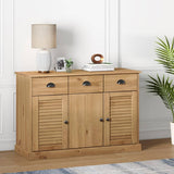 Sideboard with Drawers VIGO 113x40x75 cm Solid Wood Pine 353190