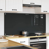 Kitchen Backsplash 2 pcs Dark Grey 70 x 60 cm Tempered Glass 3415460