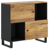 Sideboard with 2 Doors 80x33x75 cm Solid Wood Mango 352924