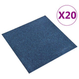 ZNTS Carpet Floor Tiles 20 pcs 5 m² 50x50 cm Dark Blue 147315