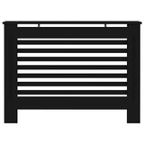 Radiator Cover Black 112x19x81.5 cm MDF 288183