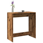 ZNTS Bar Table Old Wood 102x50x103.5 cm Engineered Wood 854434