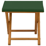 Deck Chair 2 pcs Solid Eucalyptus Wood Green 42024897