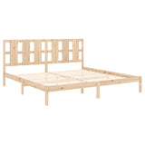 Bed Frame without Mattress 200x200 cm Solid Wood Pine 3105620