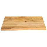 Table Top Live Edge 60x60x3.8 cm Solid Wood Mango 370498