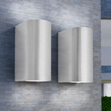 Outdoor LED Wall Lights 2 pcs Round Up/Downwards 42411