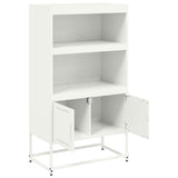 Highboard White 68.5x38.5x123.5 cm Steel 846505