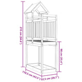 Play Tower Brown 52.5 x 110.5 x 215 cm Solid Pine Wood 3417175