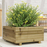 Garden Planter 50x50x26.5 cm Impregnated Wood Pine 847297