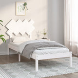 Bed Frame without Mattress White 90x200 cm Solid Wood 3104854