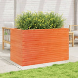 Garden Planter Wax Brown 110x60x68.5 cm Solid Wood Pine 3282506