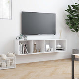 ZNTS Book Cabinet/TV Cabinet White 143x30x36 cm 800261